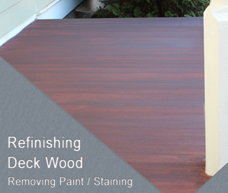 refinishing deck wood